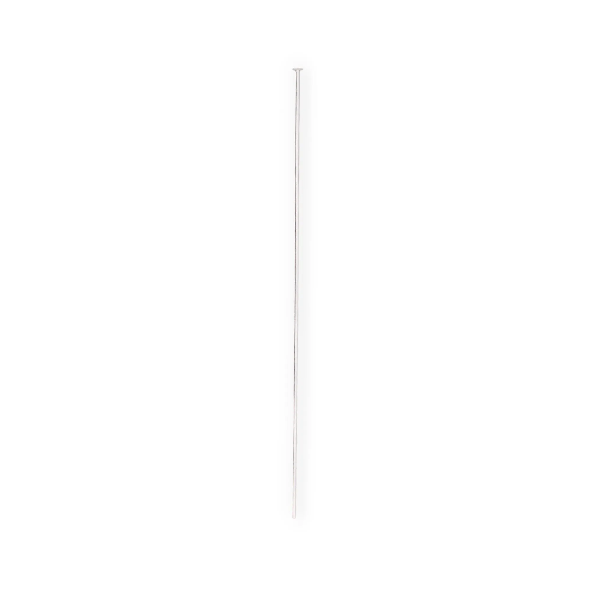 🔗 Head Pin with Flat Disc (Light, 0.4mm) in Sterling Silver