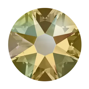2038 & 2078 Swarovski Flatback Hotfix, Light Colorado Topaz Shimmer (246 SHIM)