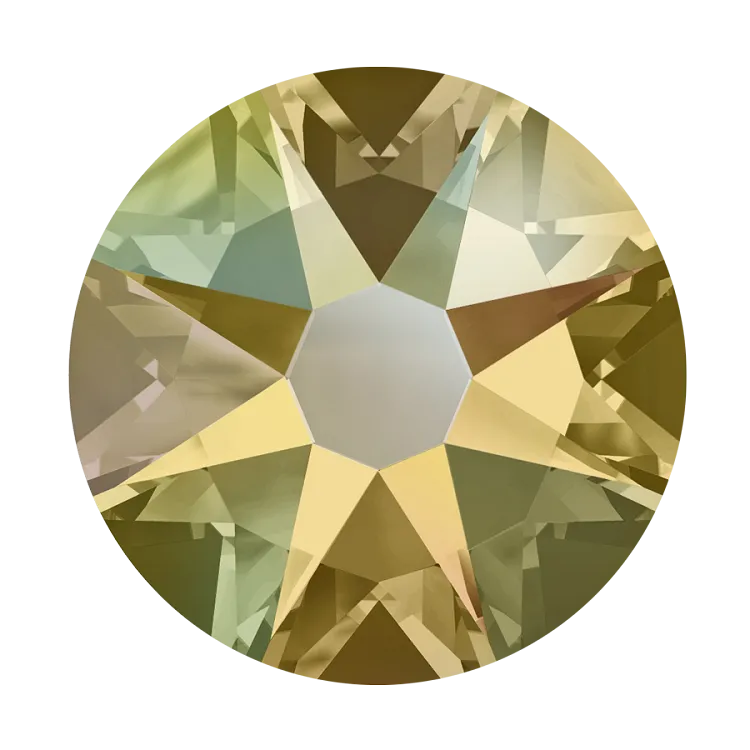 2038 & 2078 Swarovski Flatback Hotfix, Light Colorado Topaz Shimmer (246 SHIM)