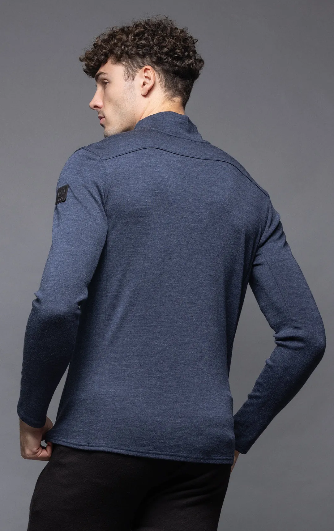 320GSM MERINO 1/4 ZIP