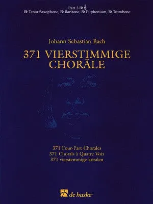 371 FOUR PART CHORALES PART 3 B FLAT TREBLE CLEF