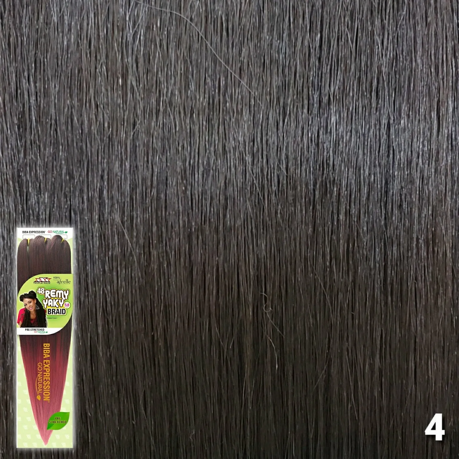 (48") Biba Expression 3x Pre-Stretched Remy Yaki Braid