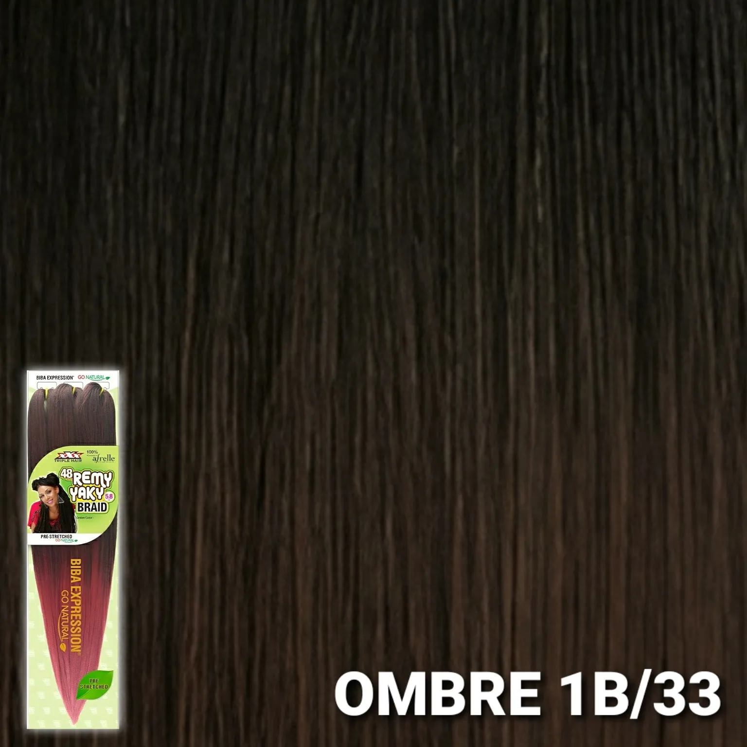 (48") Biba Expression 3x Pre-Stretched Remy Yaki Braid