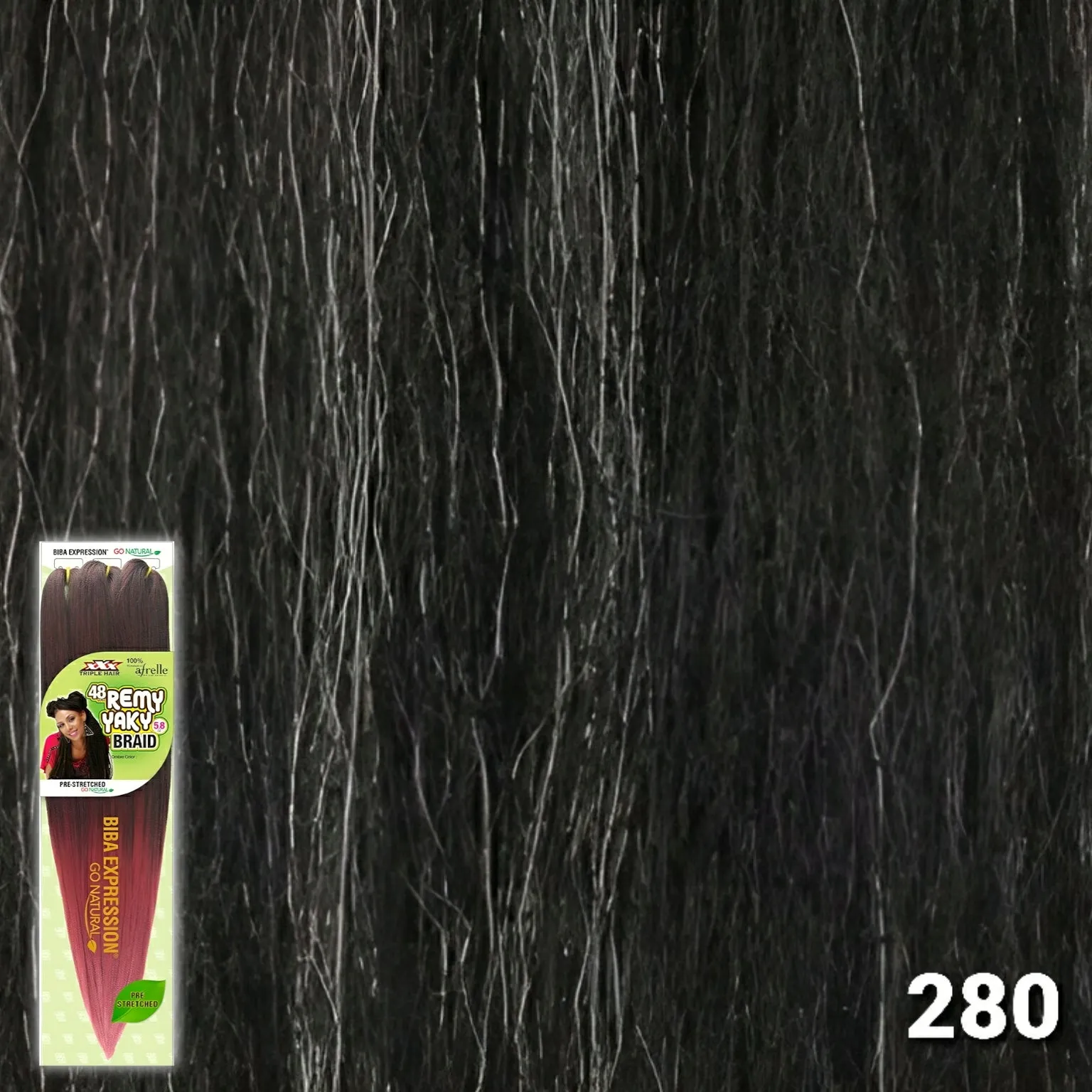 (48") Biba Expression 3x Pre-Stretched Remy Yaki Braid