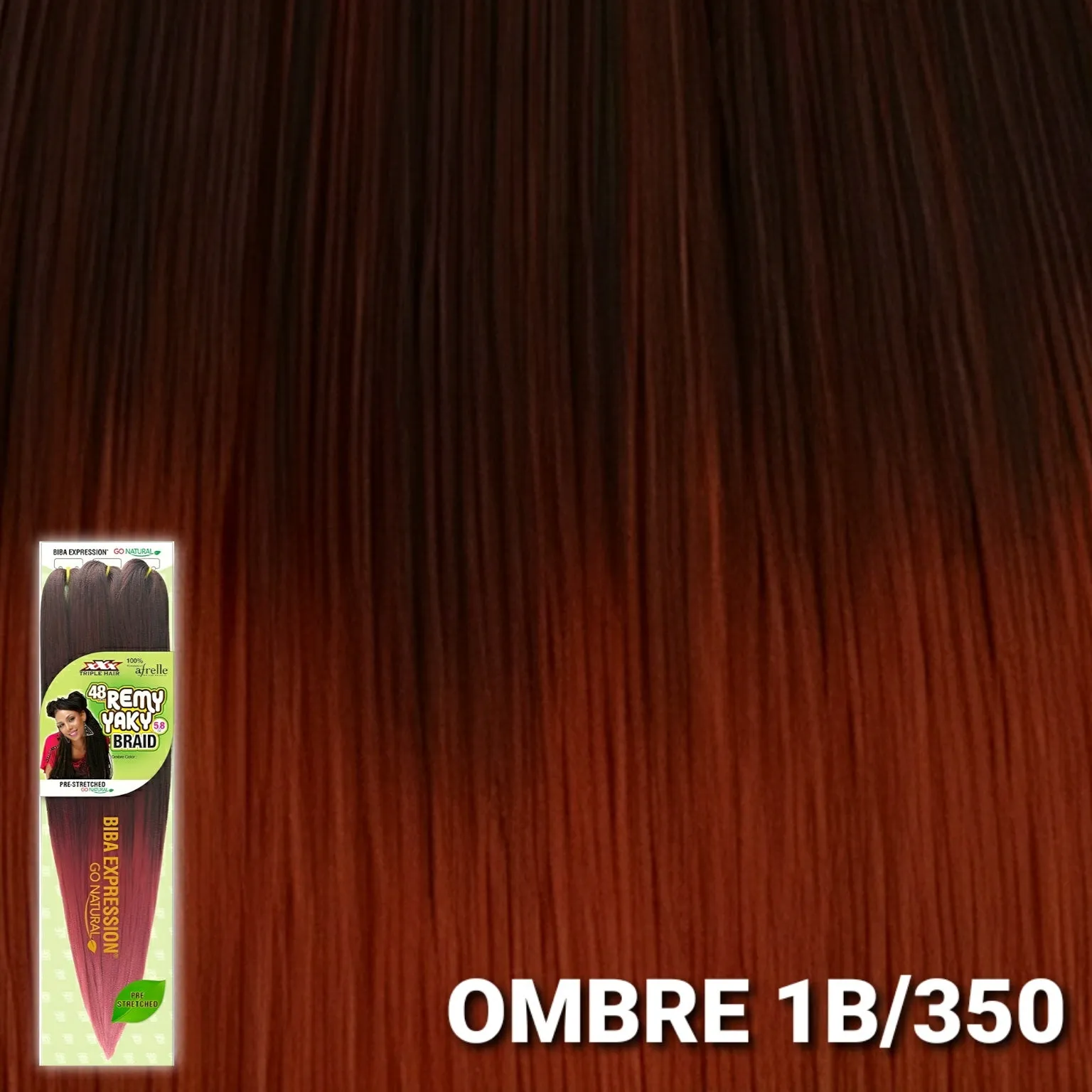(48") Biba Expression 3x Pre-Stretched Remy Yaki Braid