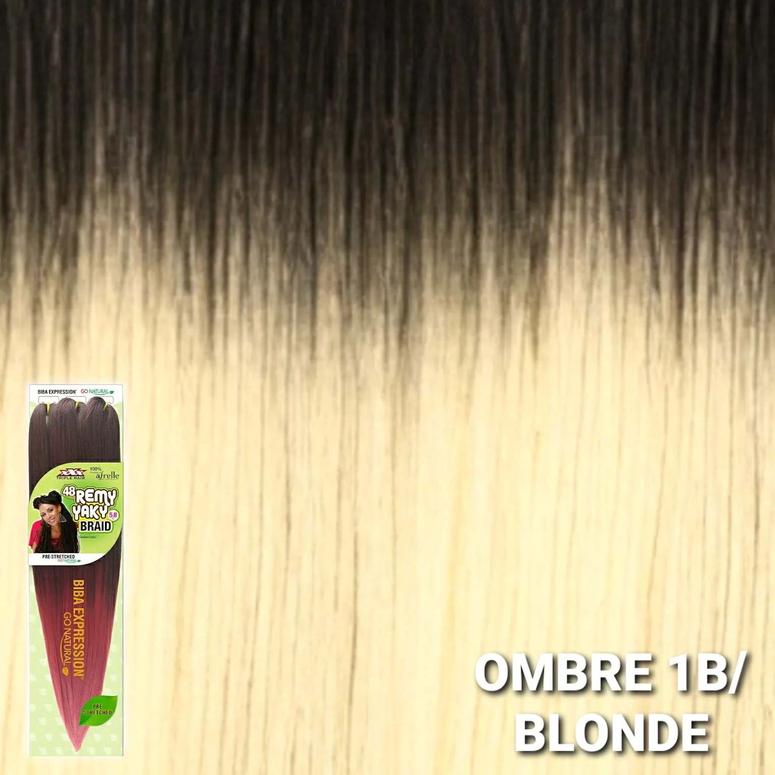 (48") Biba Expression 3x Pre-Stretched Remy Yaki Braid