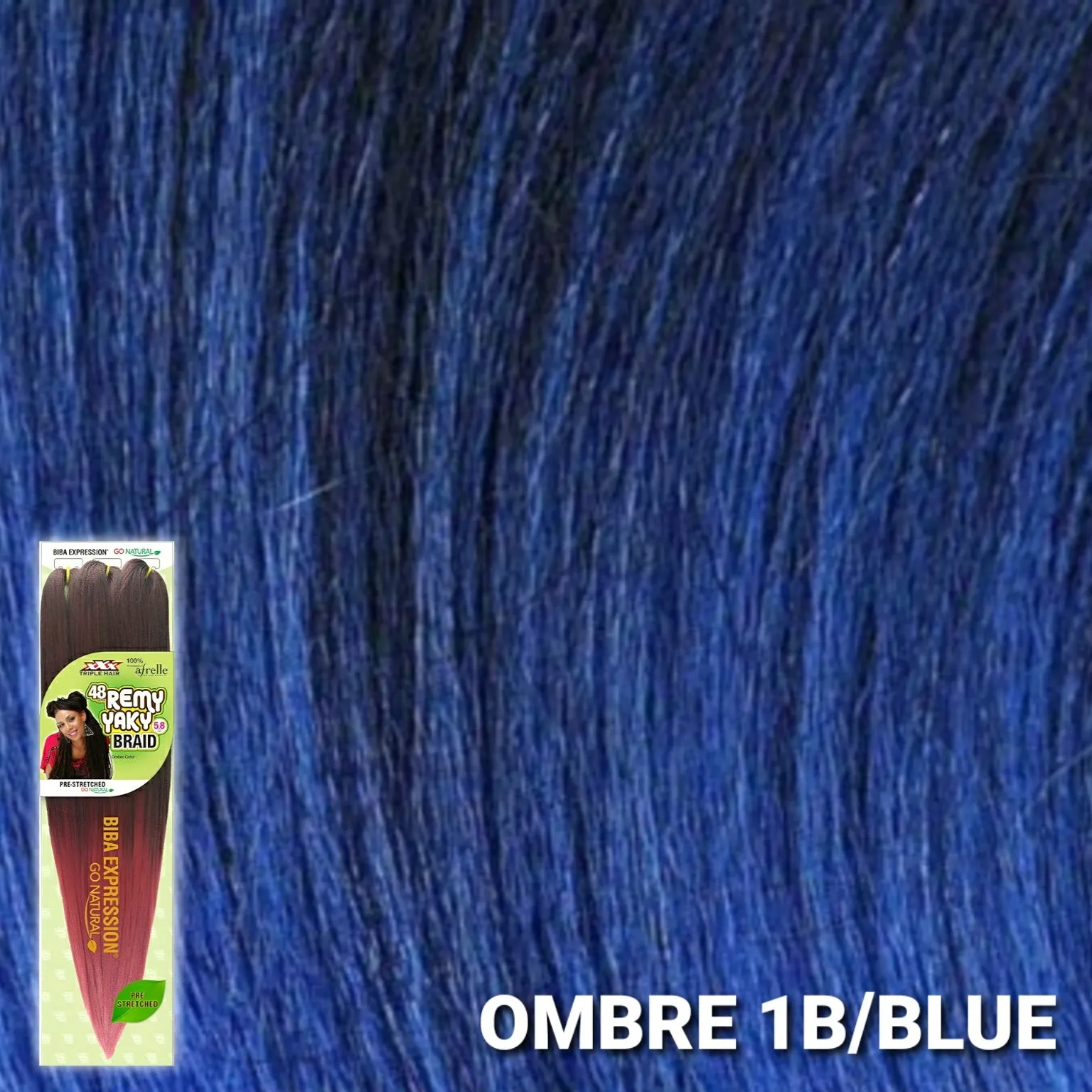 (48") Biba Expression 3x Pre-Stretched Remy Yaki Braid