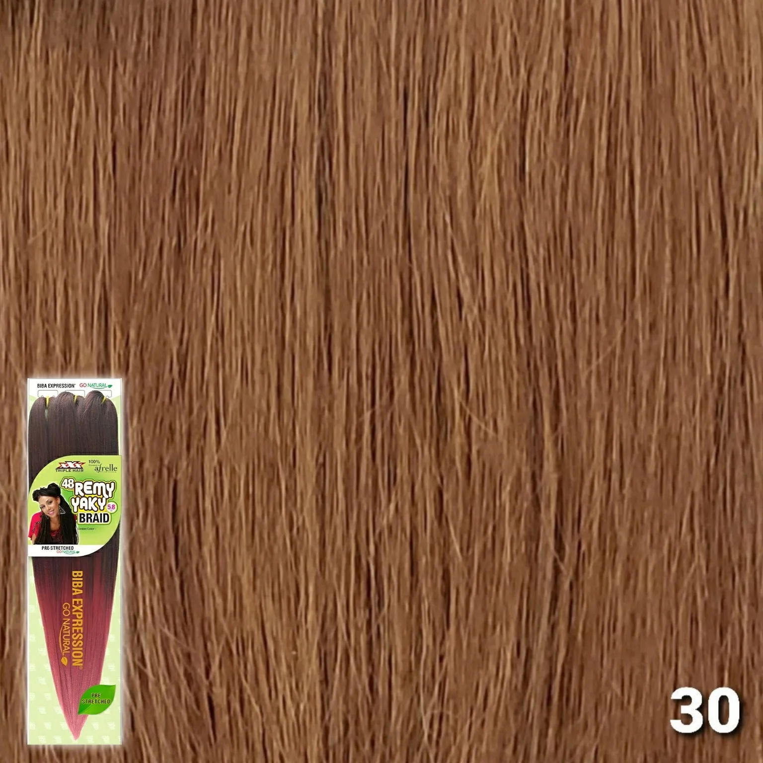 (48") Biba Expression 3x Pre-Stretched Remy Yaki Braid