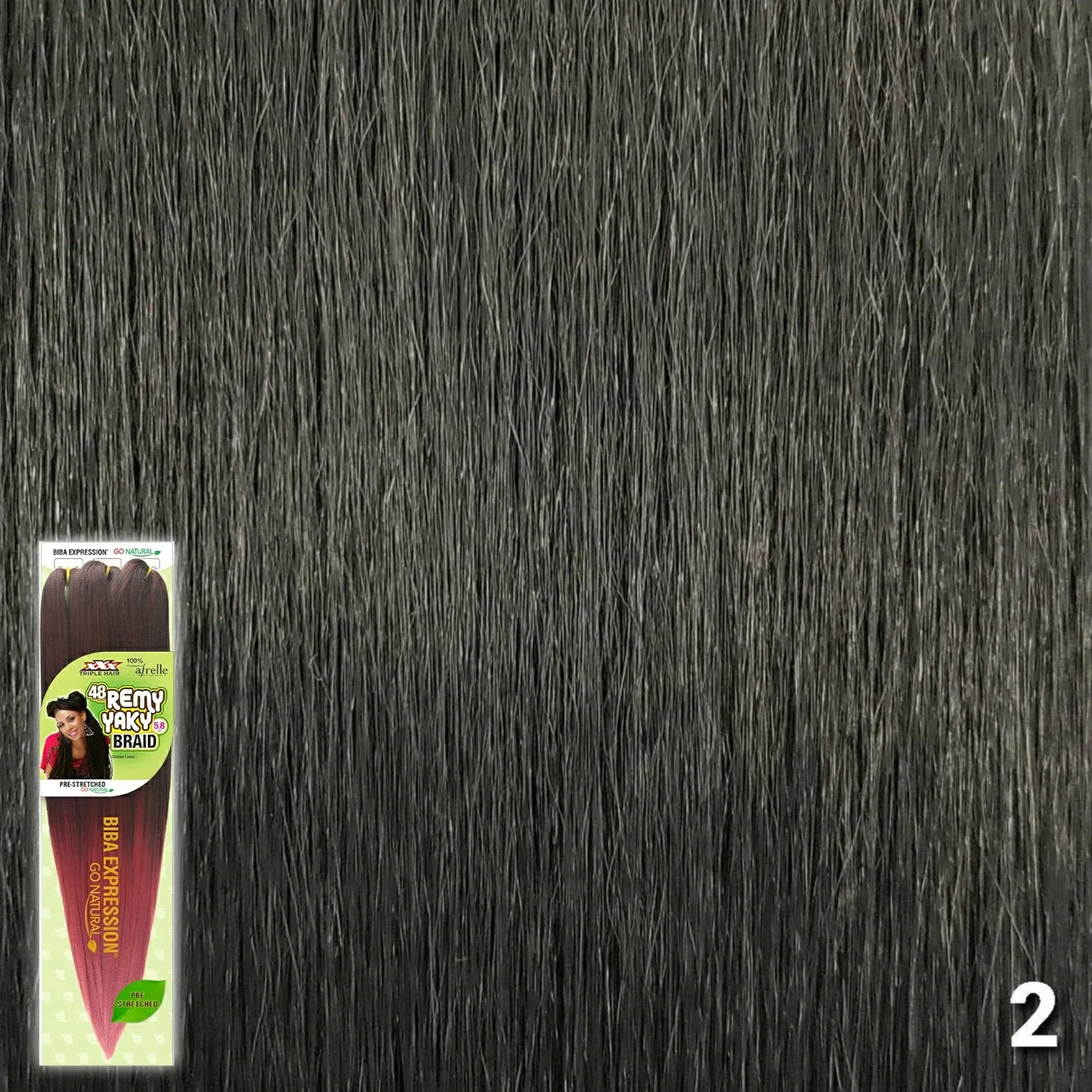 (48") Biba Expression 3x Pre-Stretched Remy Yaki Braid