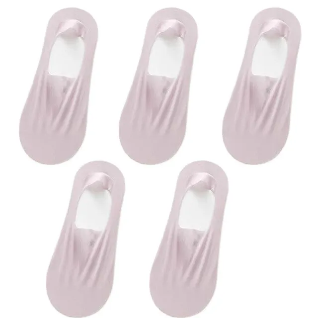 5 Pairs Thin No Show Socks