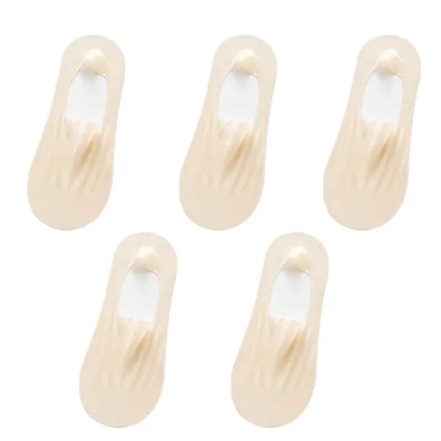 5 Pairs Thin No Show Socks