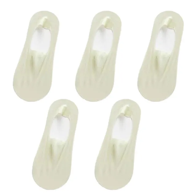 5 Pairs Thin No Show Socks