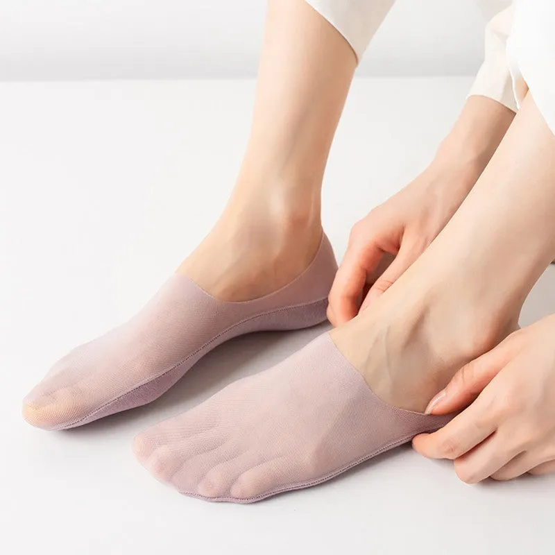 5 Pairs Thin No Show Socks