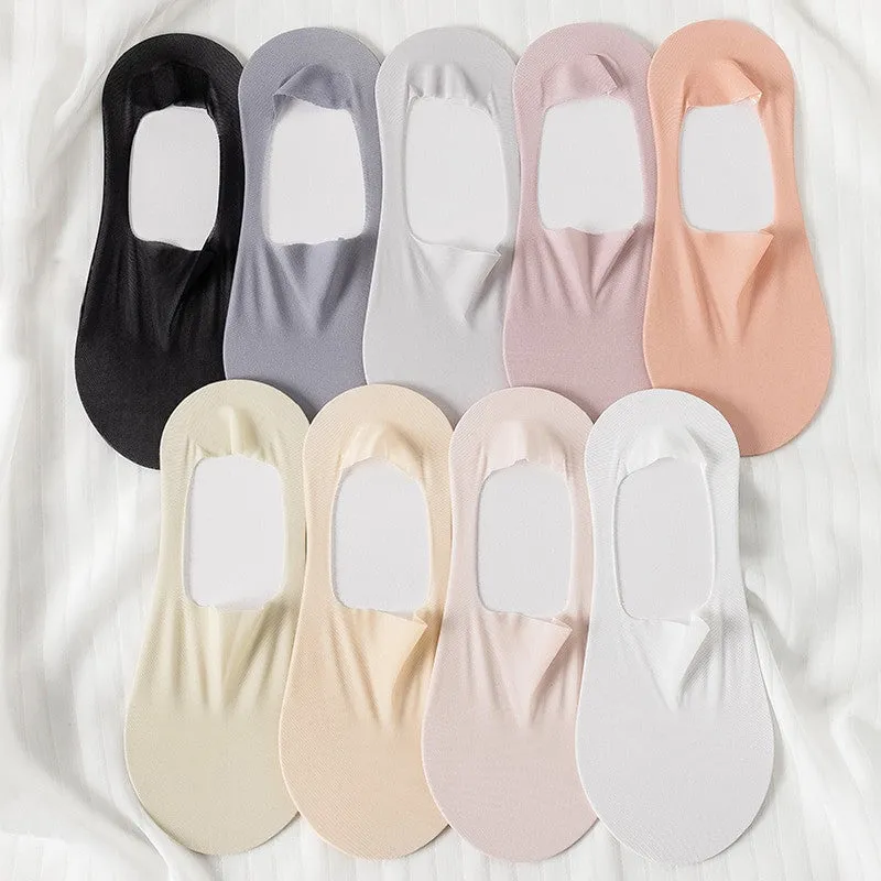 5 Pairs Thin No Show Socks