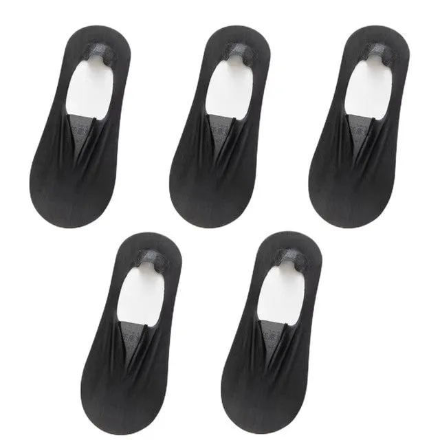 5 Pairs Thin No Show Socks