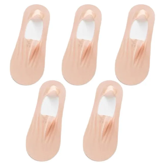 5 Pairs Thin No Show Socks