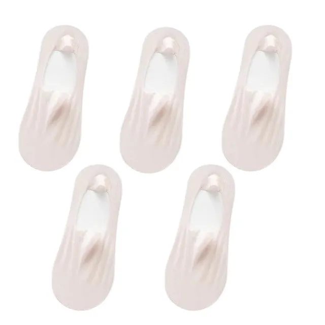5 Pairs Thin No Show Socks