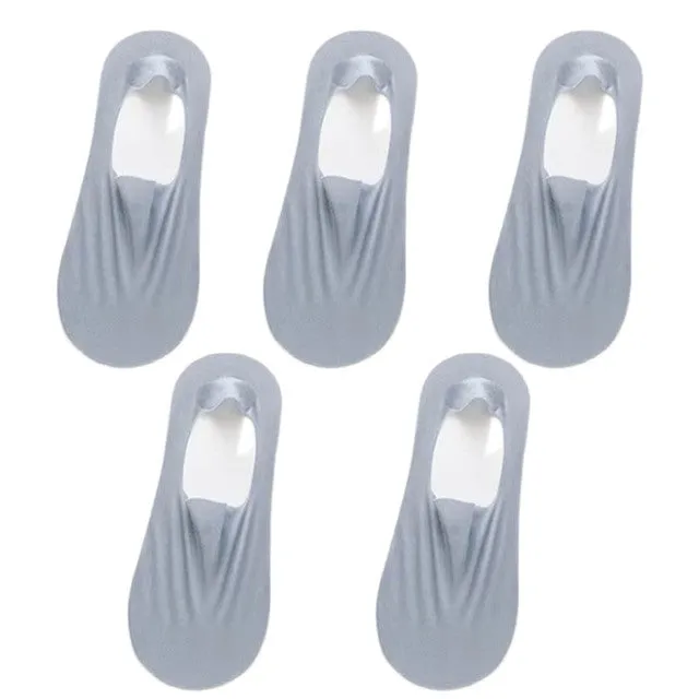 5 Pairs Thin No Show Socks