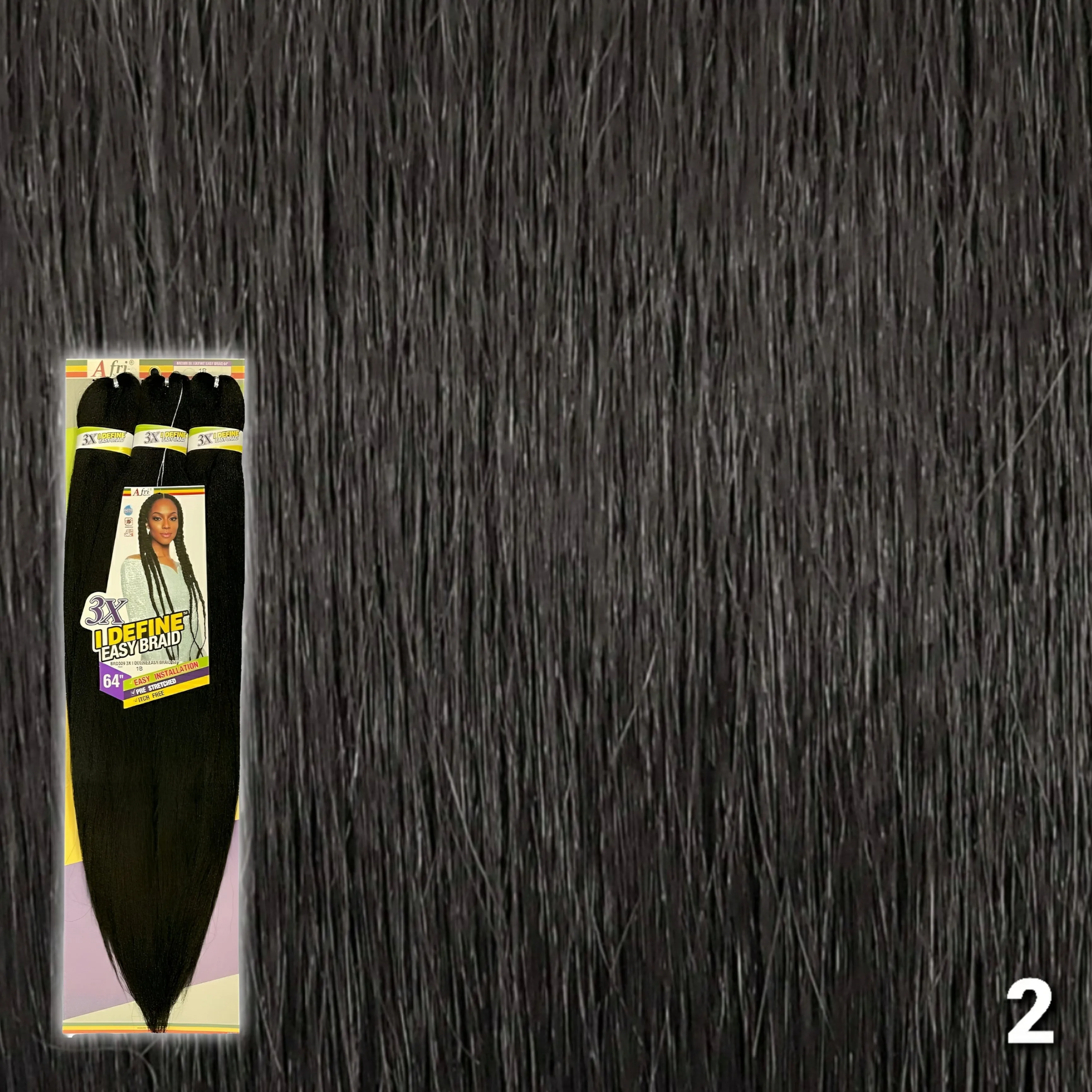 (64") Afri-Naptural 3x I Define Pre-Stretched Easy Braid