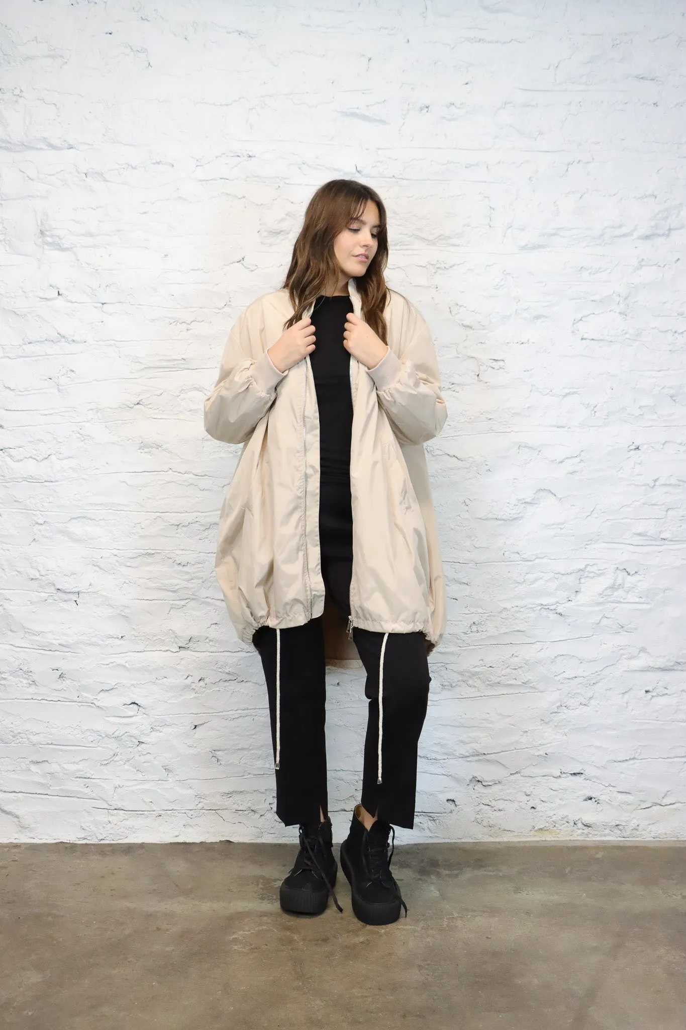 Amici by Baci Long Bomber Jacket