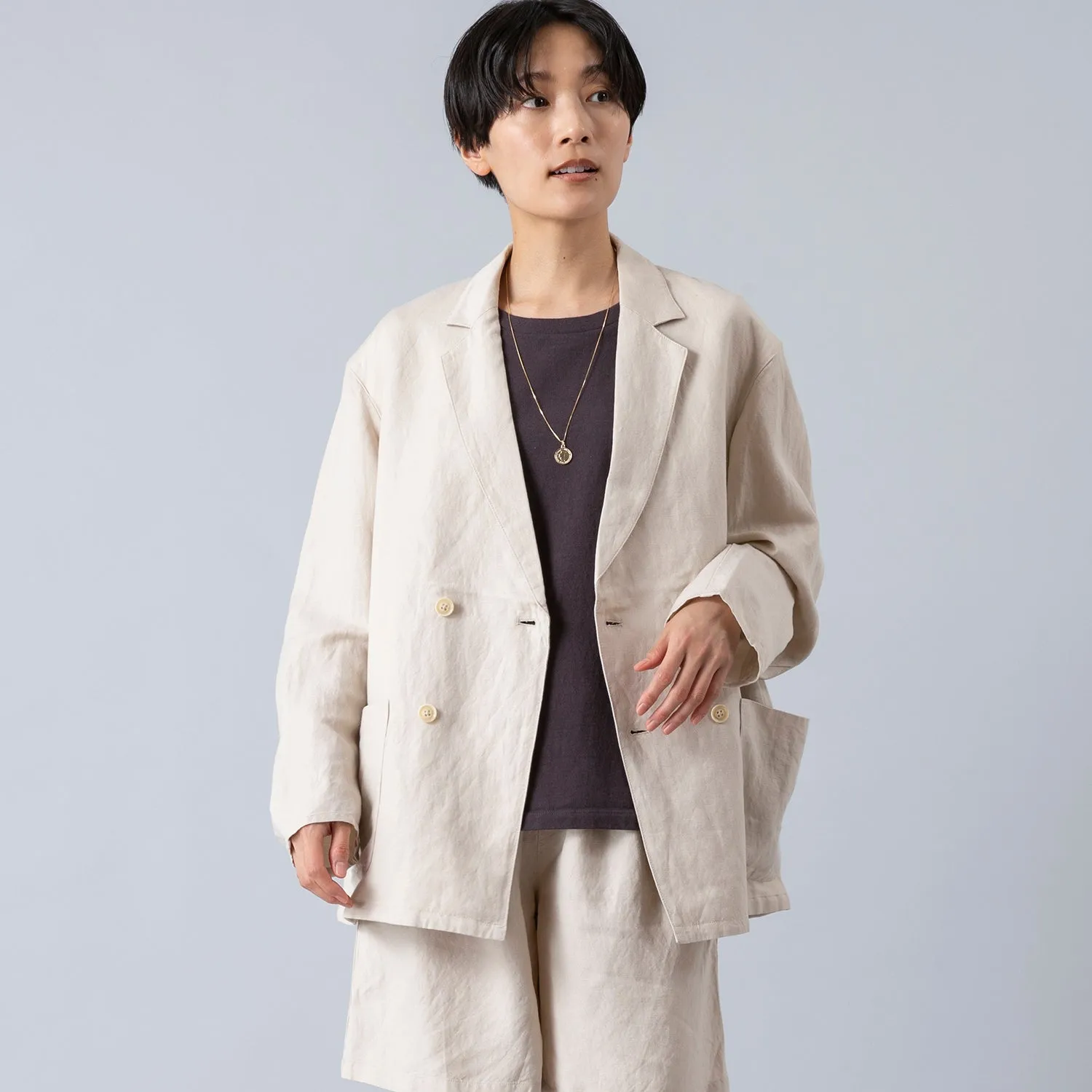 ARCH&LINE | アーチアンドライン　LINEN/RAYON EASY JACKET