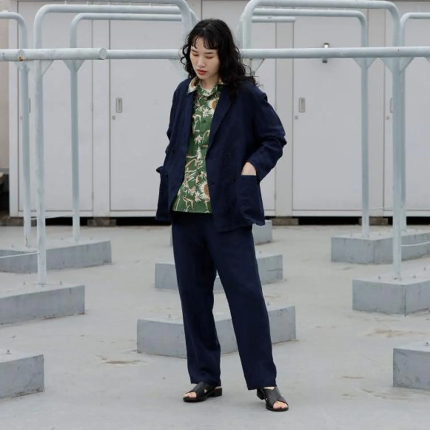 ARCH&LINE | アーチアンドライン　LINEN/RAYON EASY JACKET