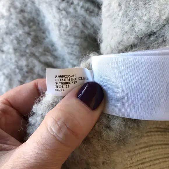 Banana Republic Oversized Safido Bouclé Cardigan in Light Heather Gray