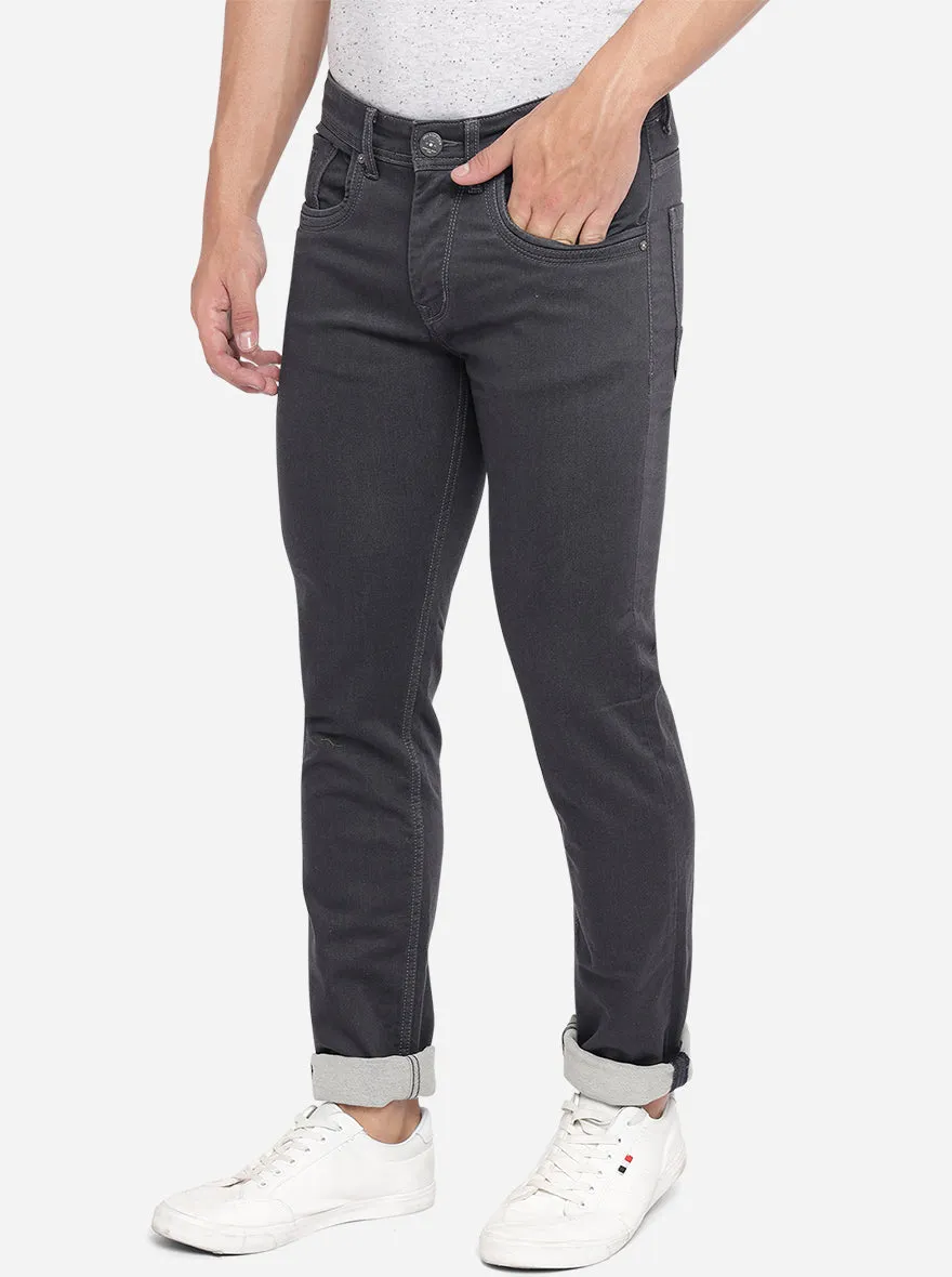 Black Washed Slim Fit Jeans | JadeBlue