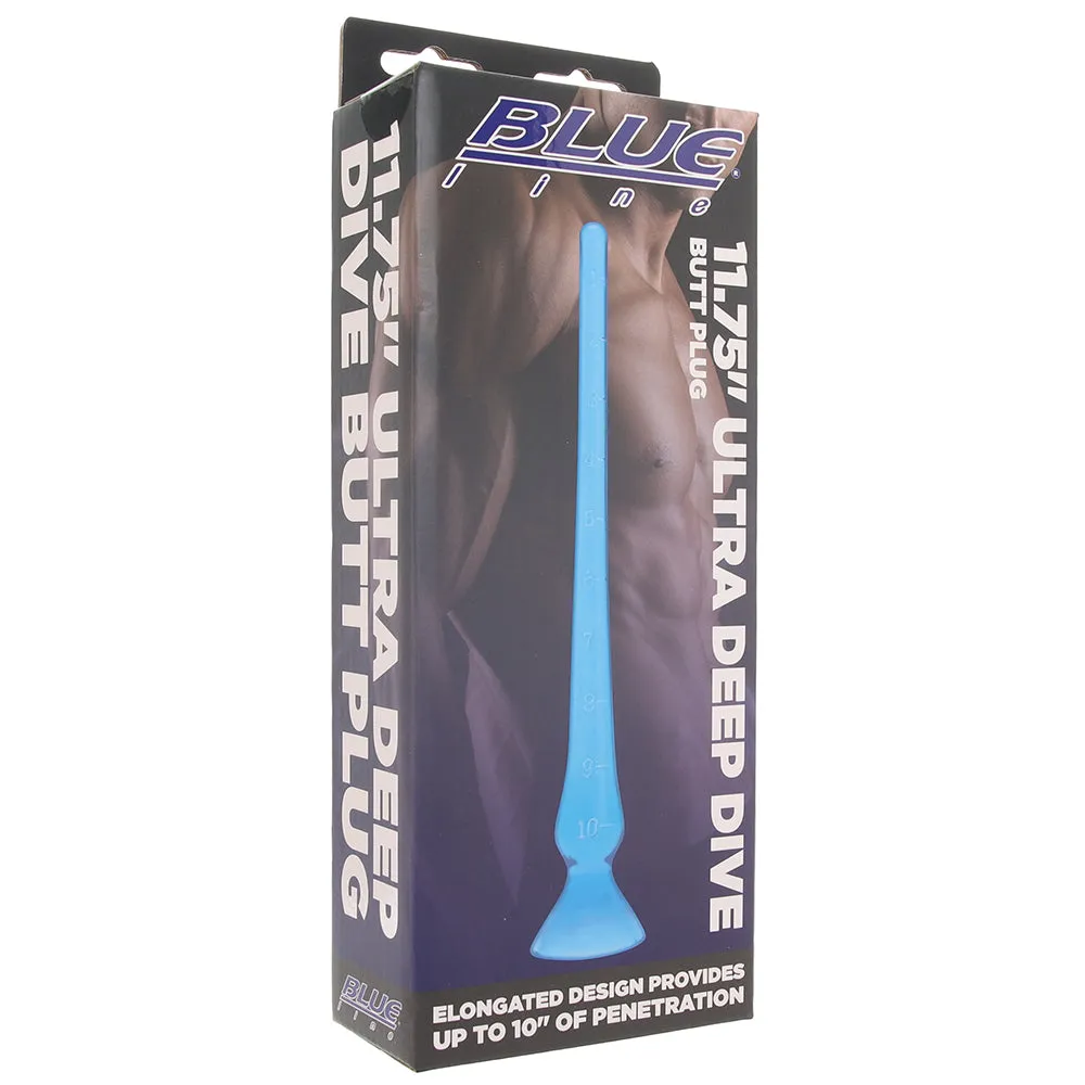 Blue Line 11.75 Inch Ultra Deep Dive Butt Plug