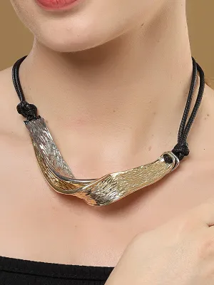Bohey by KARATCART Gold and Silver Plated Necklace for Women