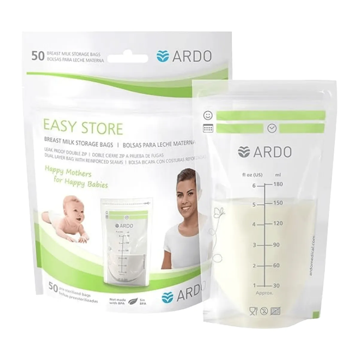 Bolsas para leche Easy Store 50 uns