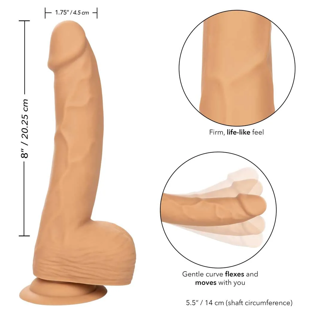 CalExotics Silicone Studs 8" Dildo with Suction Cup