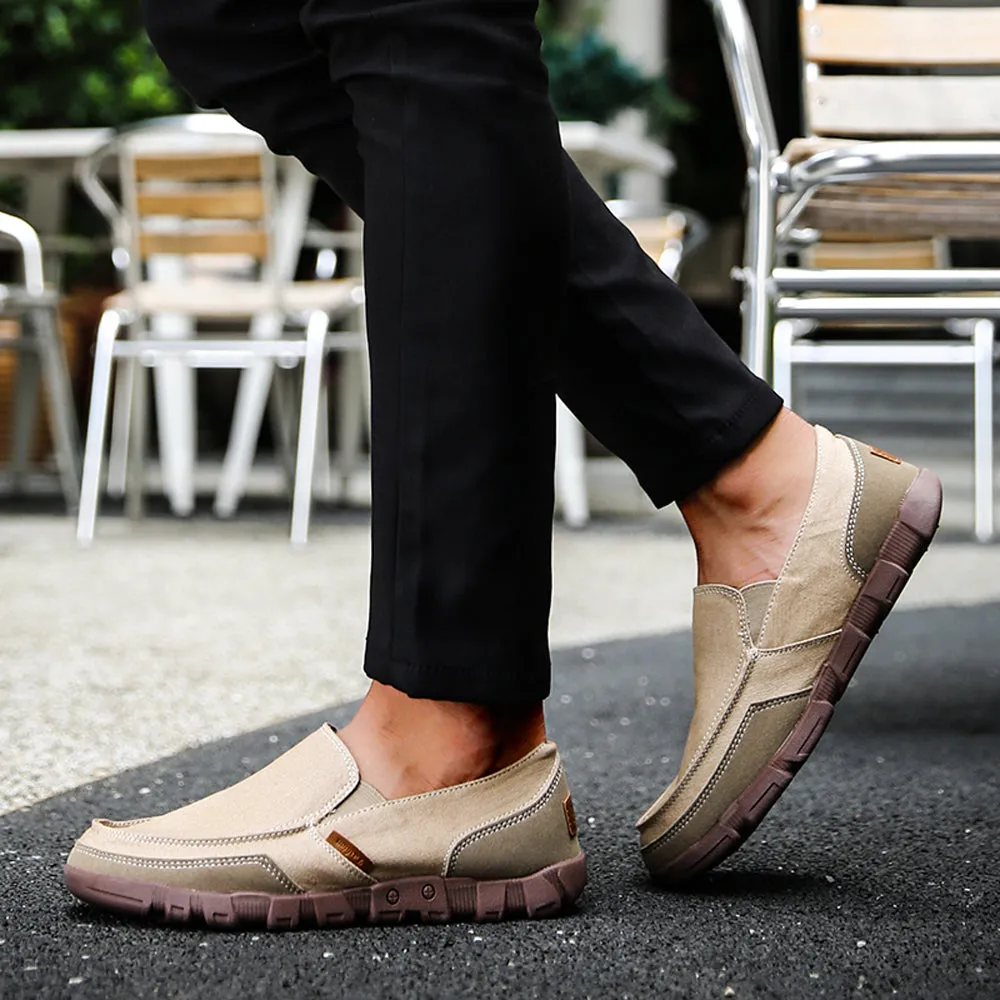 Casual Driving Loafers Slip on Canvas Shoes for Men | runandup