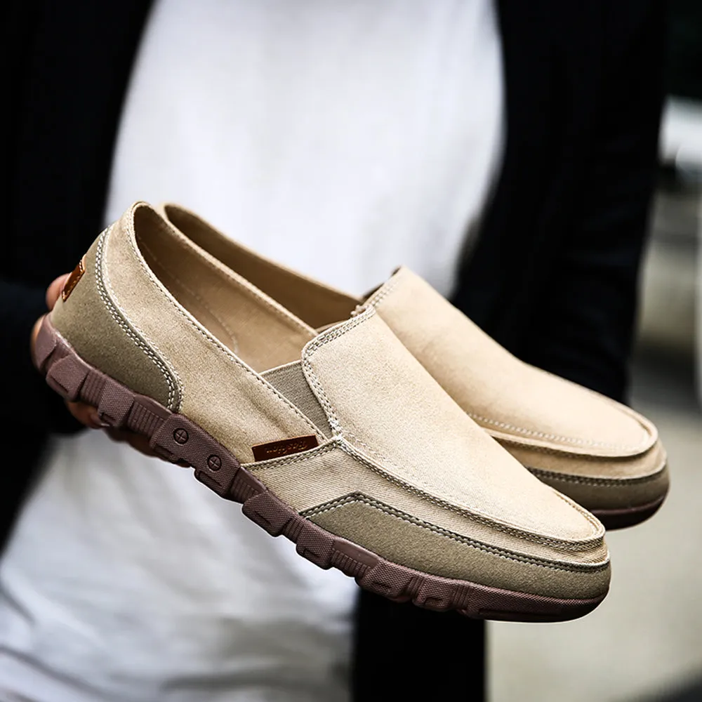 Casual Driving Loafers Slip on Canvas Shoes for Men | runandup