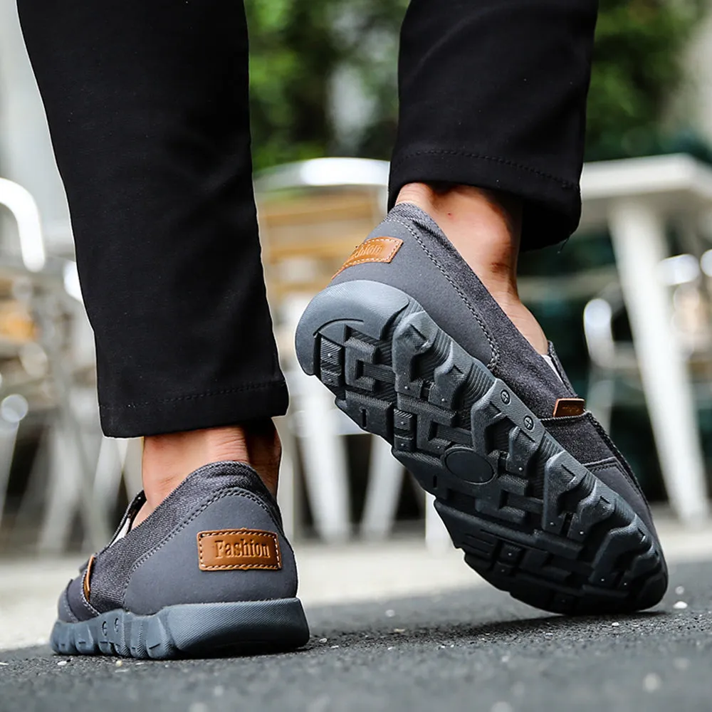 Casual Driving Loafers Slip on Canvas Shoes for Men | runandup
