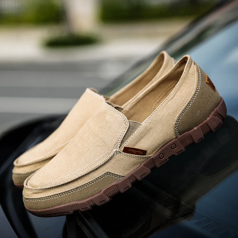 Casual Driving Loafers Slip on Canvas Shoes for Men | runandup