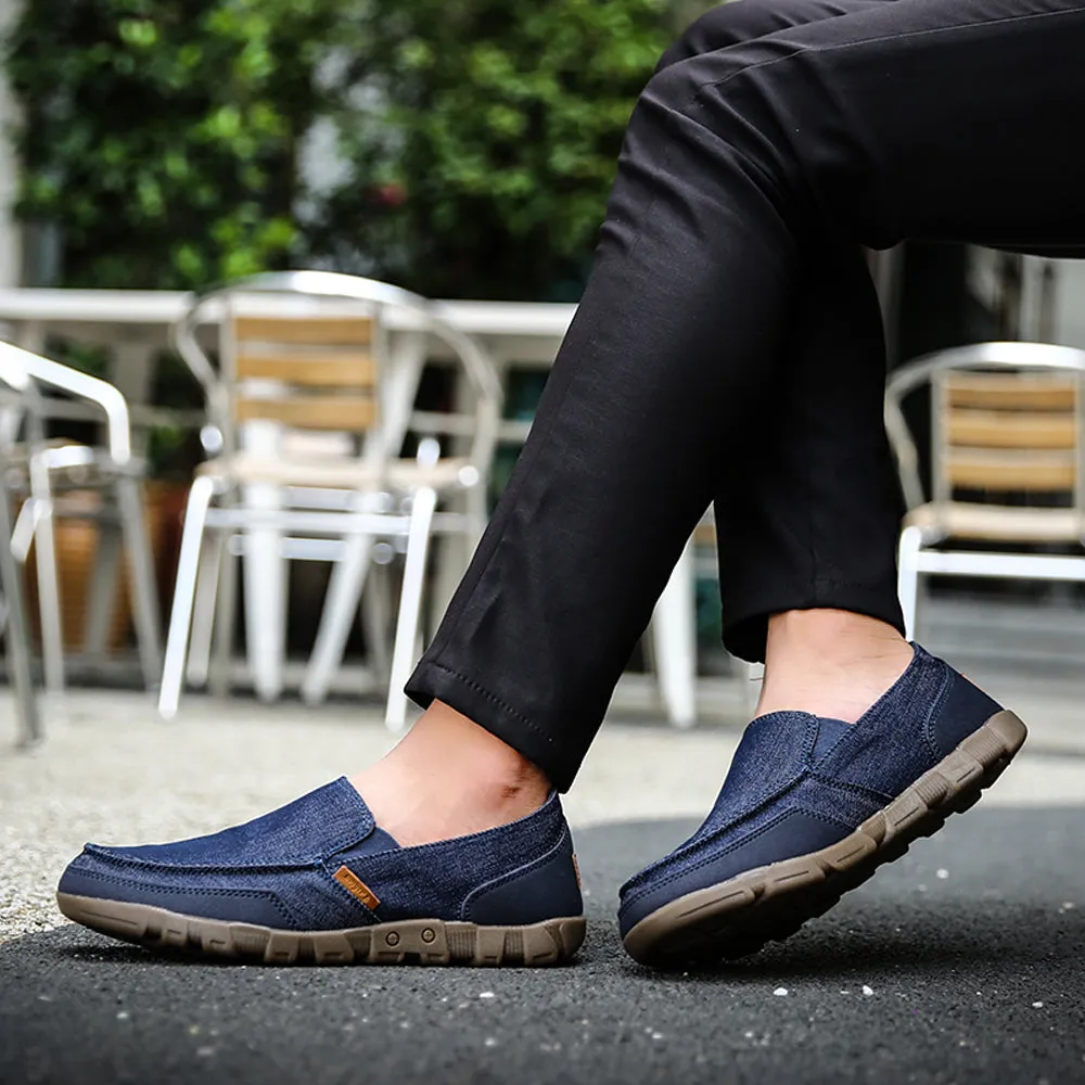 Casual Driving Loafers Slip on Canvas Shoes for Men | runandup