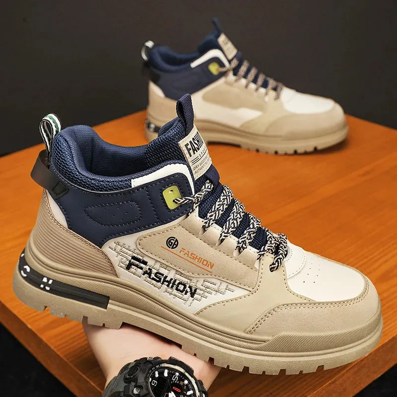 Casual Men's Vulcanized Sneakers – Soft Sole Walking Shoes