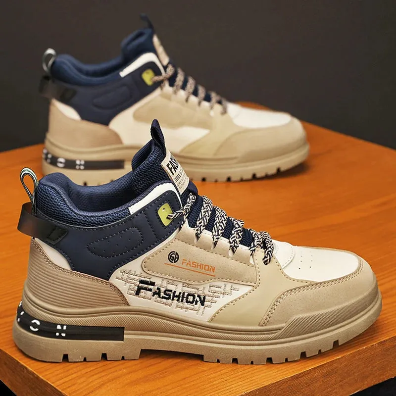Casual Men's Vulcanized Sneakers – Soft Sole Walking Shoes