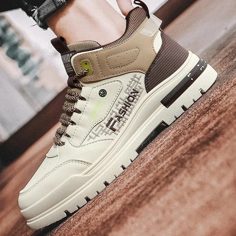 Casual Men's Vulcanized Sneakers – Soft Sole Walking Shoes