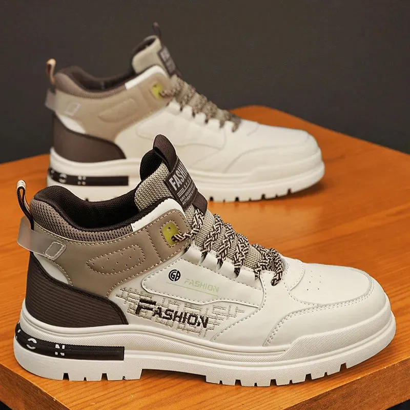 Casual Men's Vulcanized Sneakers – Soft Sole Walking Shoes