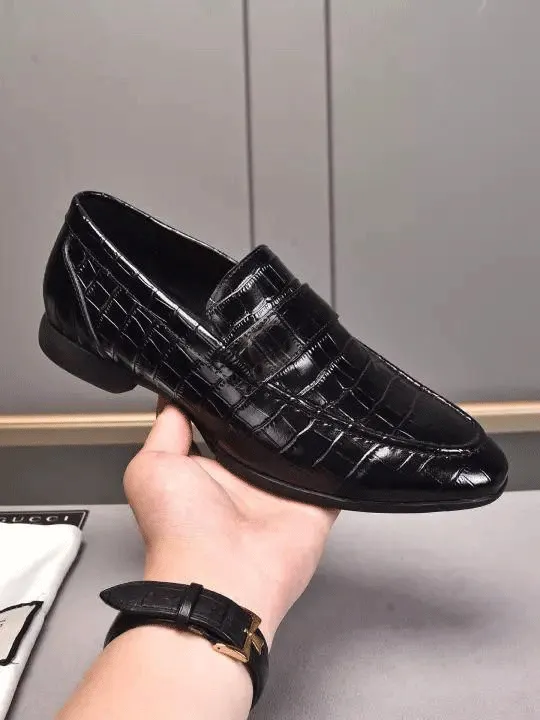 Classic Shiny Croco Design with Durable Sole Quality Shoes- Unique And Classy
