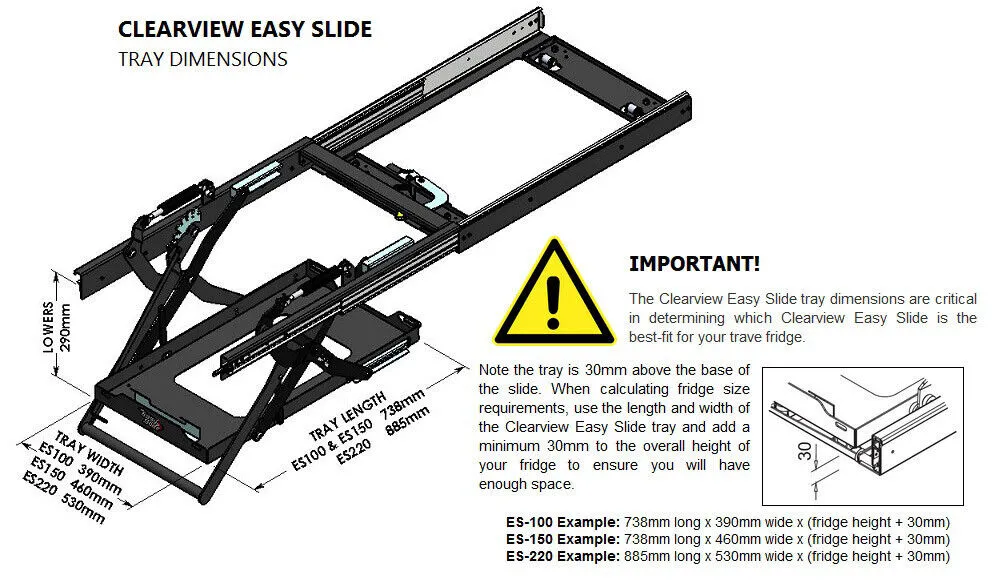 Clearview Easy Slide - 3 Sizes Available
