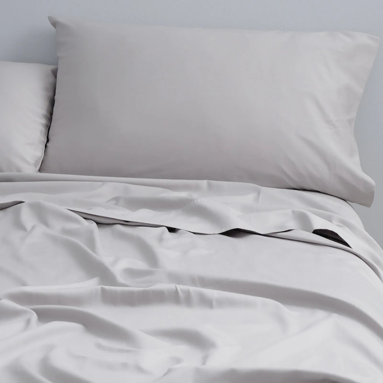 Cloud Linen 250 Thread Count Organic Cotton Sheet Sets - Silver