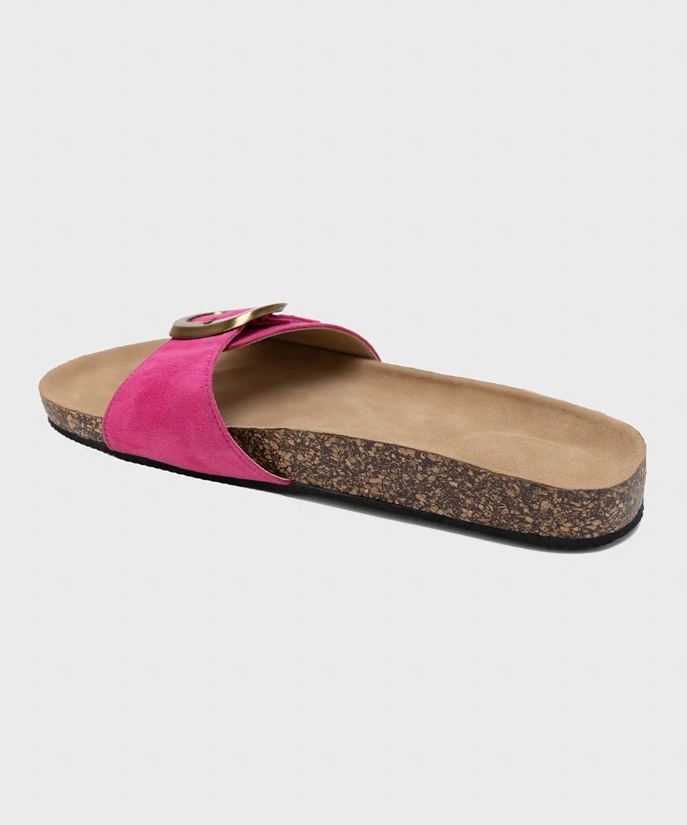 Comfort Slides with Buckle Detail