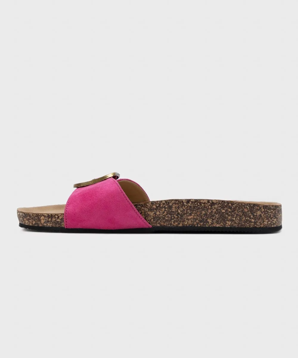 Comfort Slides with Buckle Detail