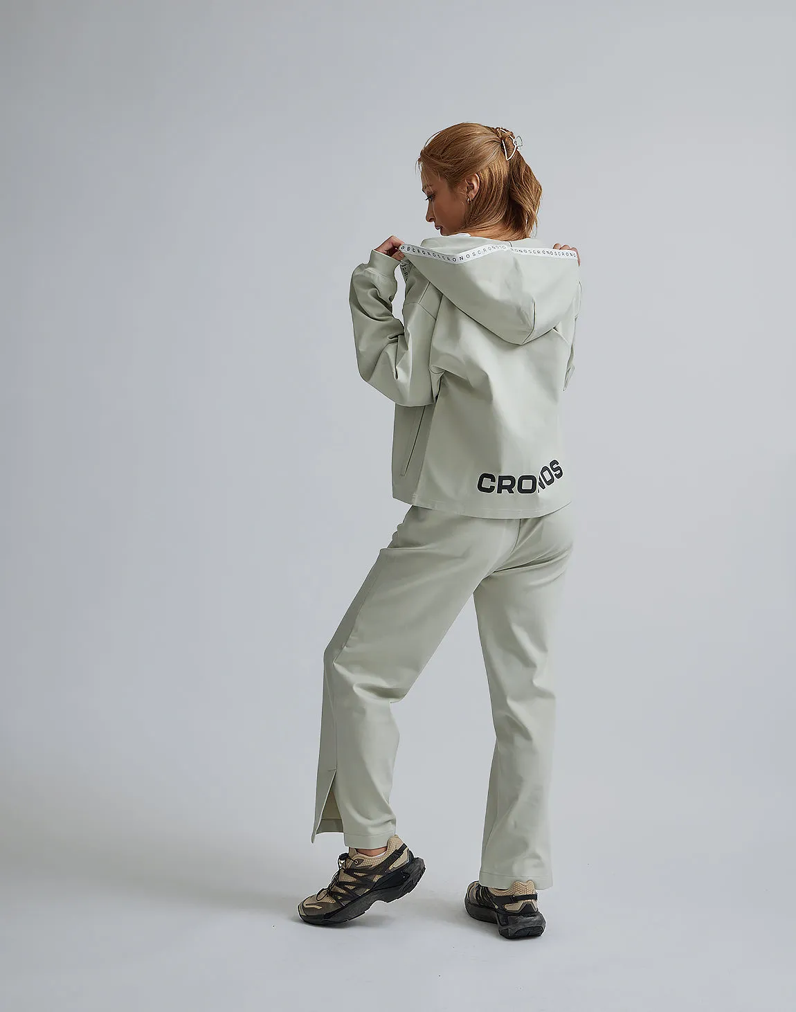 CRONOS WOMEN EASY CARE STRETCH PANTS【BEIGE】