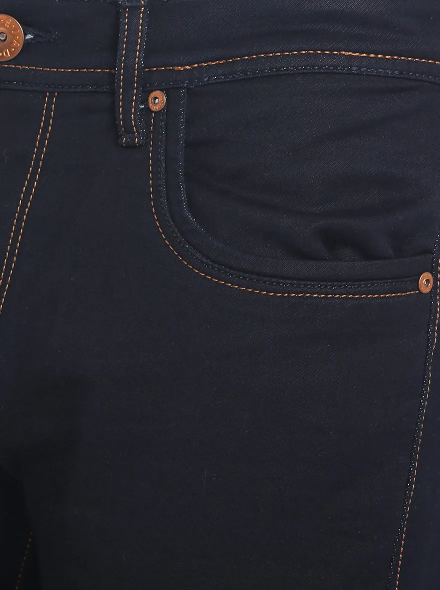 Dark Blue Washed Slim Fit Jeans | JadeBlue