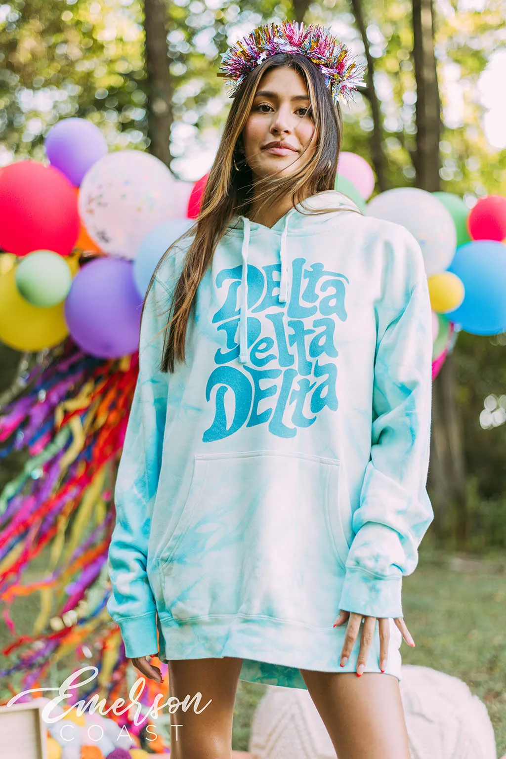 Delta Delta Delta Funky Easy Breeze Hoodie
