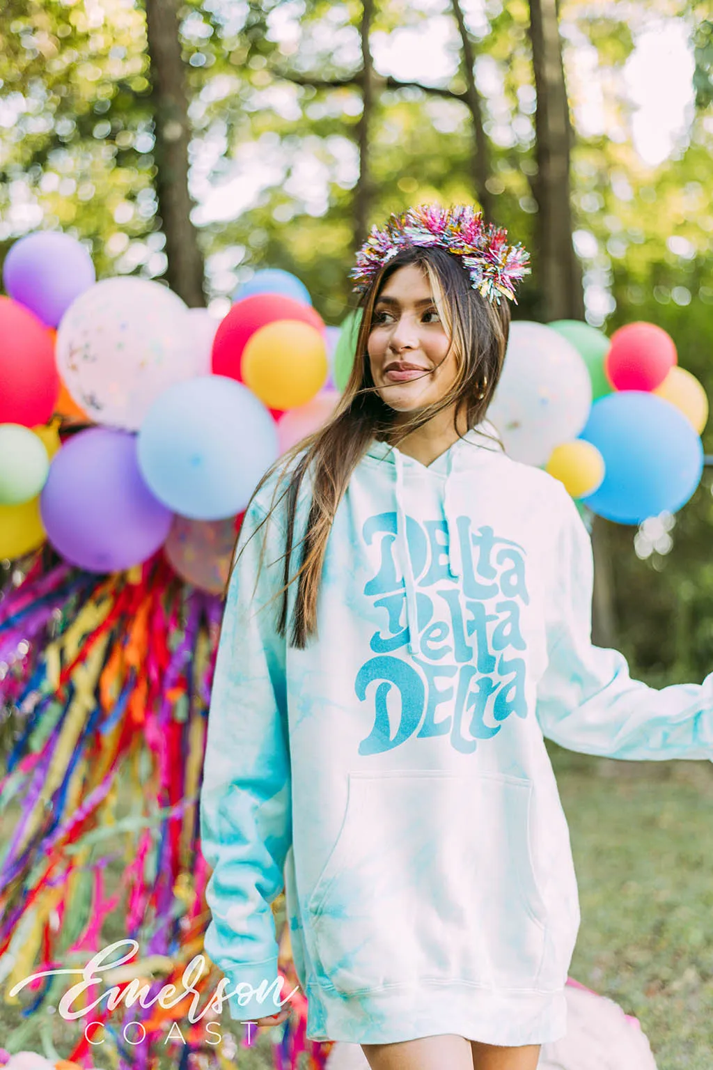 Delta Delta Delta Funky Easy Breeze Hoodie